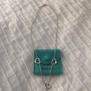 Tiffany & Co. Elsa Peretti 3 Open Heart Necklace